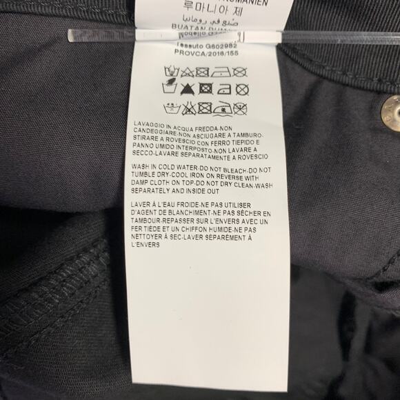 VERSACE COLLECTION Size 30 Donna Black Cotton Blend Studded Skinny Jeans - Picture 11 of 11